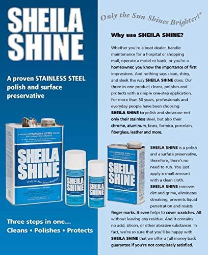 Sheila Shine 1 Gal. Can Stainless Steel Cleaner and Polish, Protects Household Kitchen Surfaces