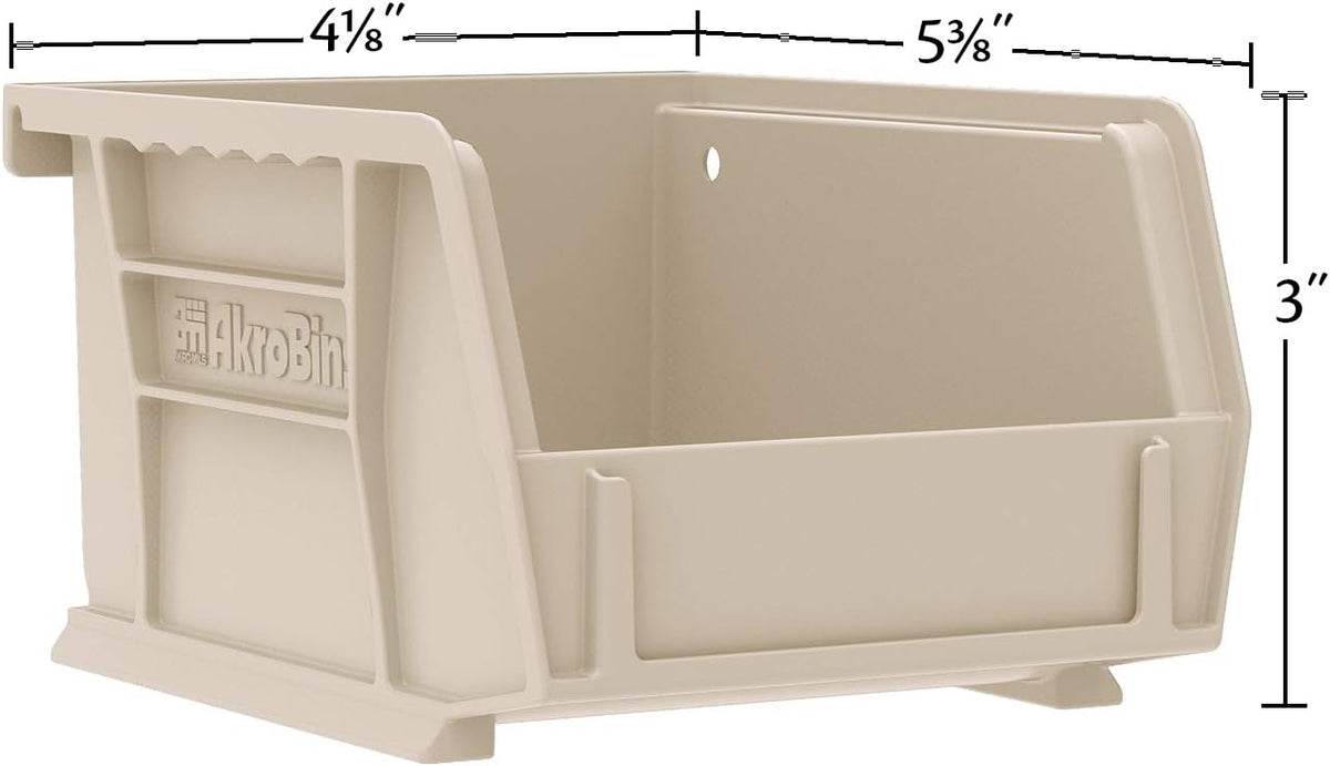 Akro-Mils 30210 AkroBins Plastic Storage Bins, Space-Saving Stackable Bins for Garage, Pantry