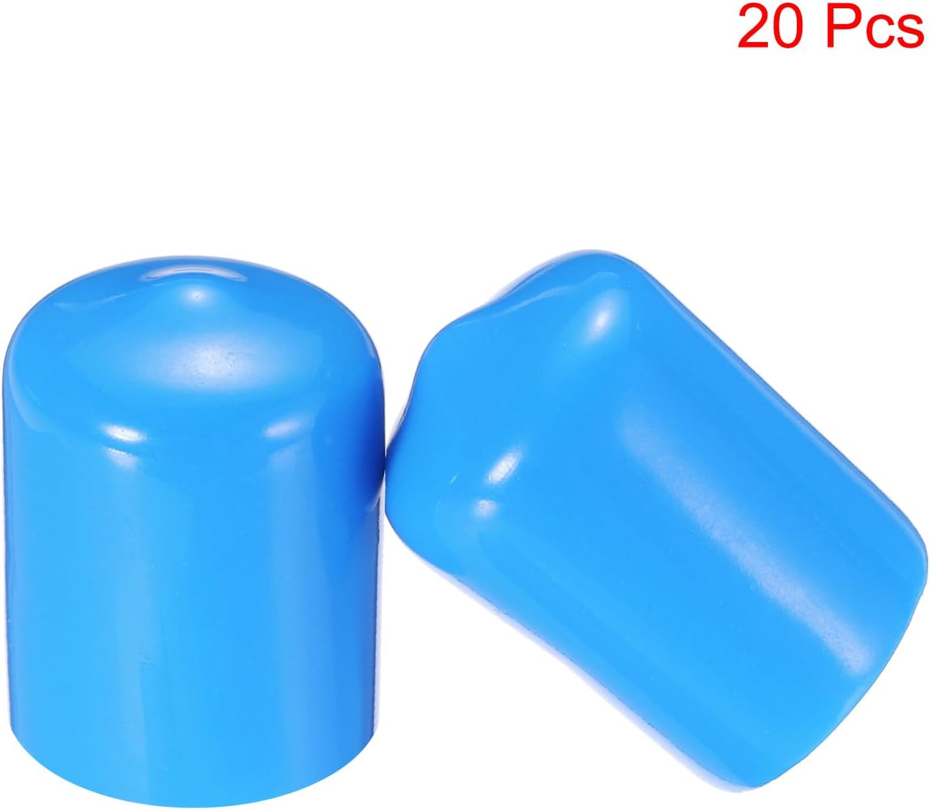 uxcell 20pcs Rubber End Caps 15mm(9/16") ID Vinyl PVC Round Tube Bolt Cap Cover Screw Thread