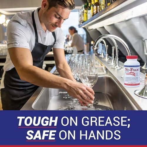 Nu-Foam Sanitizing Tablets for Bar Glassware – Superior Rinse Aid - Hand Washing Bar, Tavern