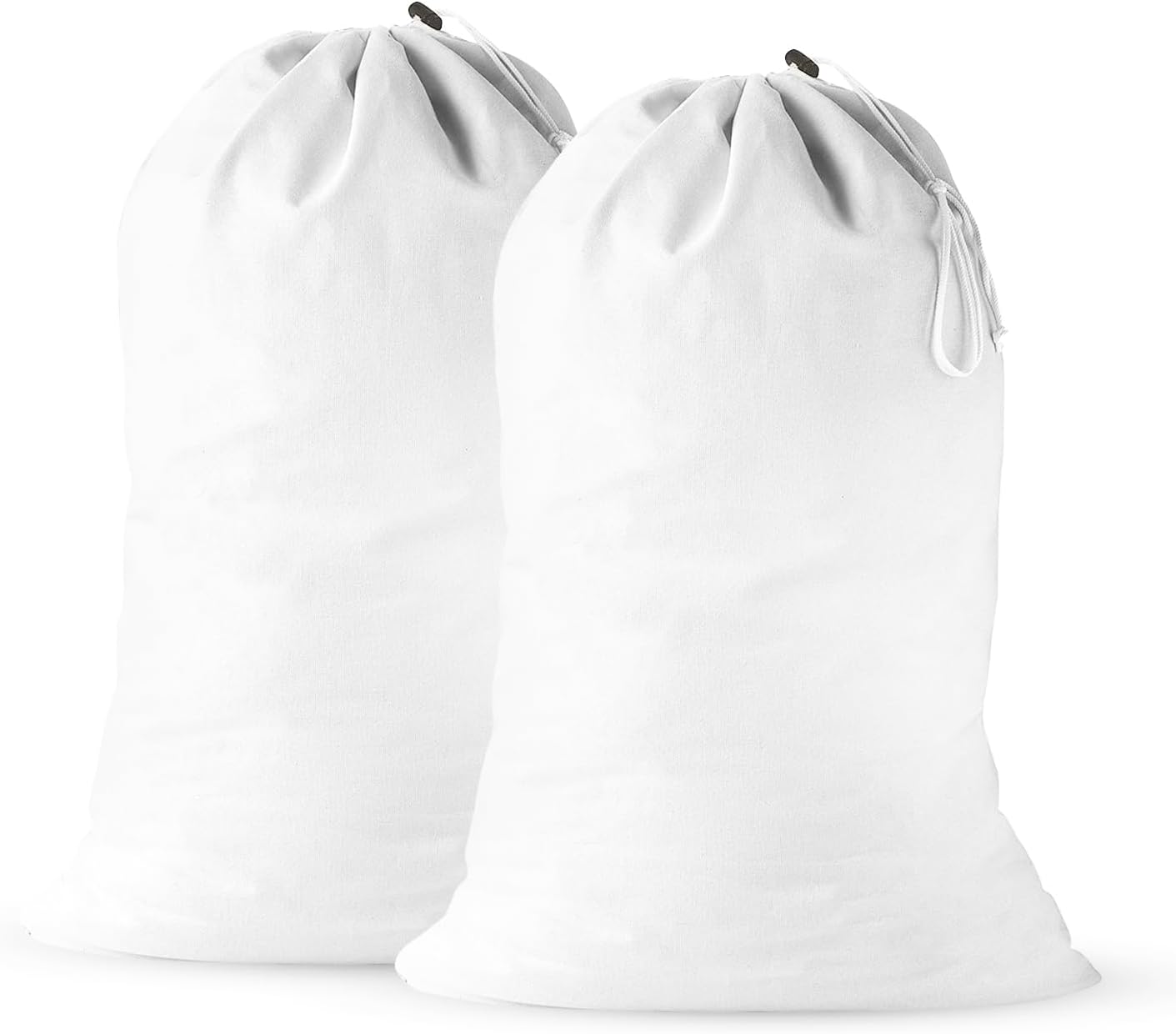 2 Pack - Extra Large Cotton Laundry Bag, Heavy Duty Large Laundry Bags 24 x 36 inch XL Drawstring