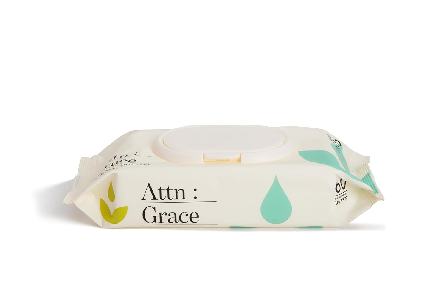 Attn: Grace Flushable Wet Wipes for Women (60 Ct) - Cleanse and Refresh with Aloe Vera and Coconut