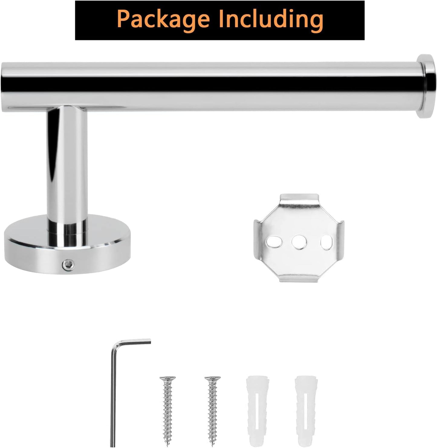NearMoon Bathroom Toilet Paper Holder, Premium SUS304 Stainless Steel Rustproof Wall Mounted Toilet