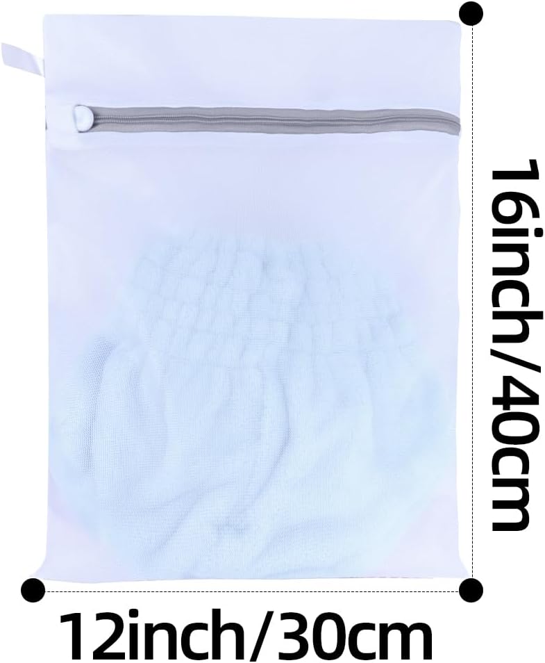 Mesh Laundry Bags, Mesh Wash Bags, Durable Mesh Structure with Strong Zipper, Suitable for