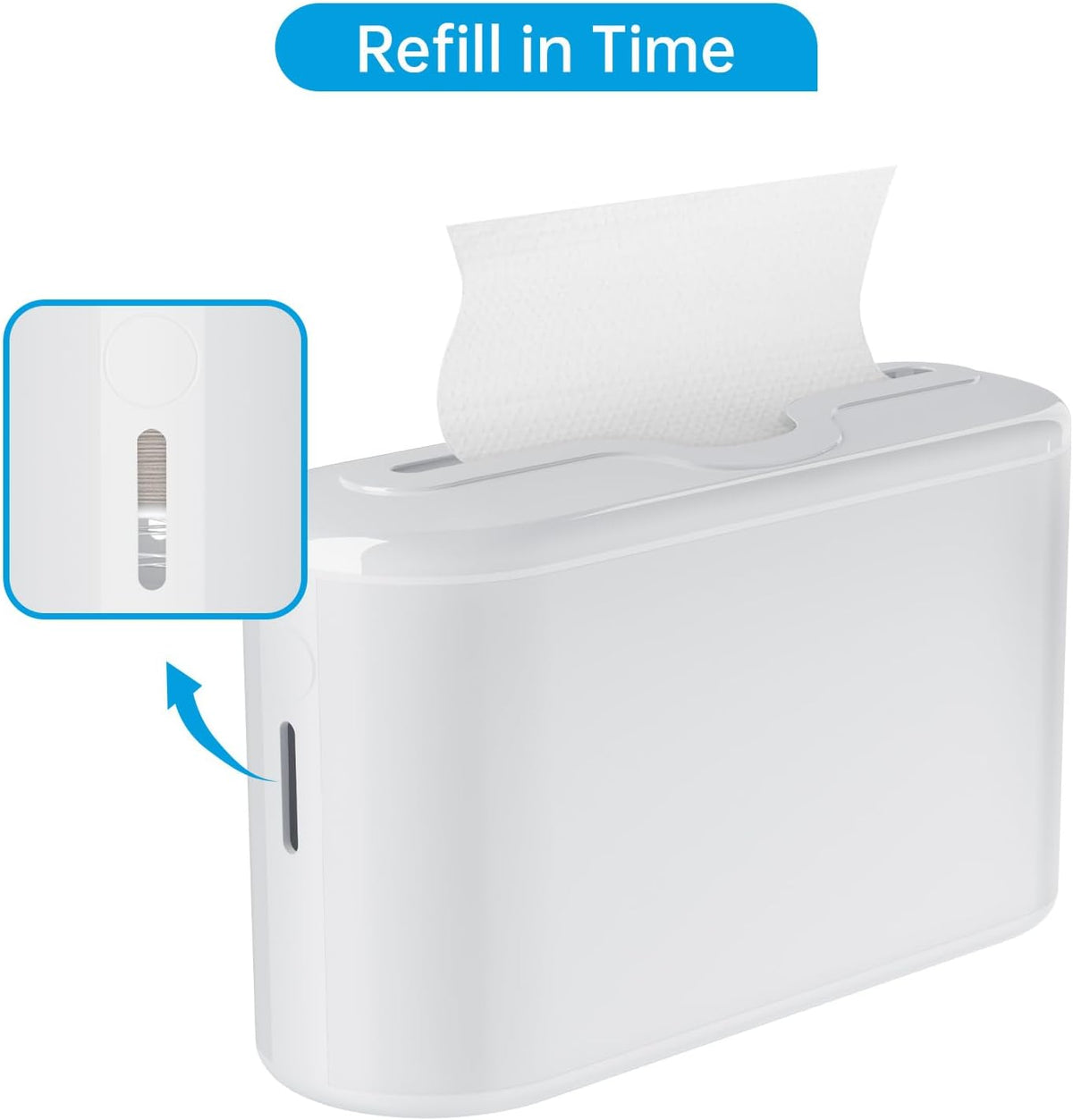 Paper Towel Dispenser Countertop, Multifold Hand Towel Dispenser for Bedroom, Bathroom, Kitchen