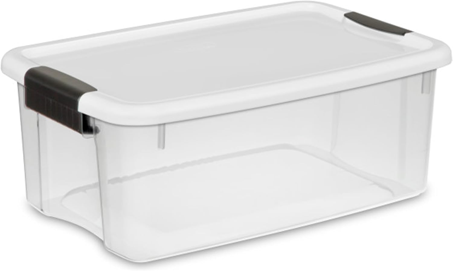 Sterilite 18-Pack Ultra Latching Box, Storage Bins with Lids, Clear Plastic, 18 Quart - Heavy-Duty