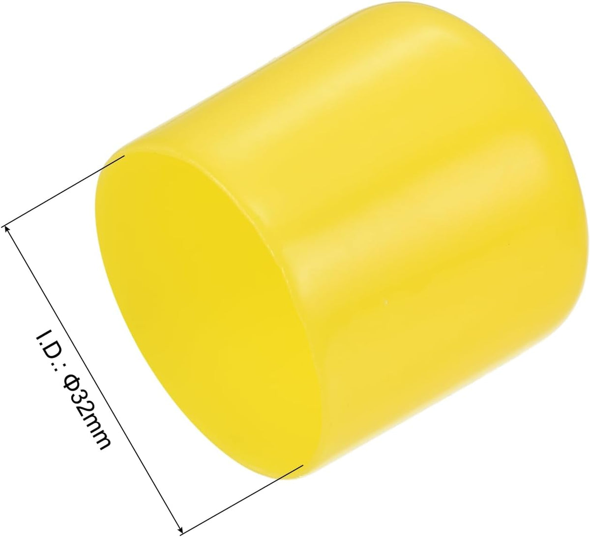 uxcell 20pcs Rubber End Caps 32mm(1 1/4") ID Vinyl PVC Round Tube Bolt Cap Cover Screw Thread