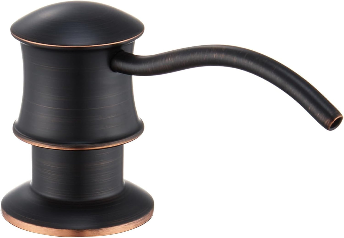 Built in Soap Dispenser for Kitchen Sink Countertop, Solid Brass Pump Head Long Spout with 10.2