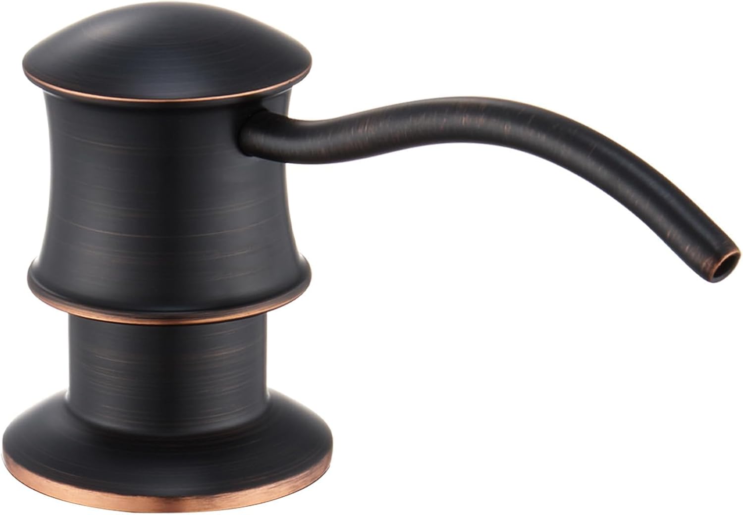 Built in Soap Dispenser for Kitchen Sink Countertop, Solid Brass Pump Head Long Spout with 10.2