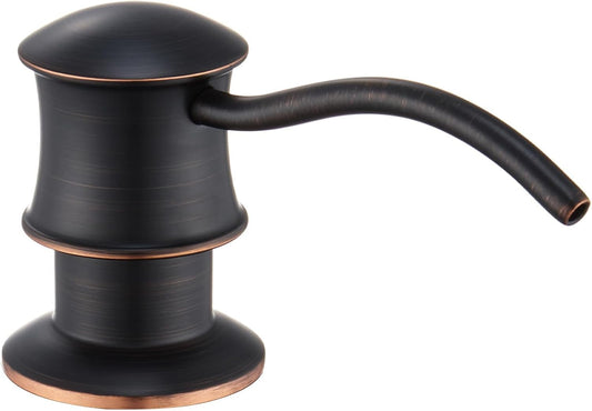 Built in Soap Dispenser for Kitchen Sink Countertop, Solid Brass Pump Head Long Spout with 10.2