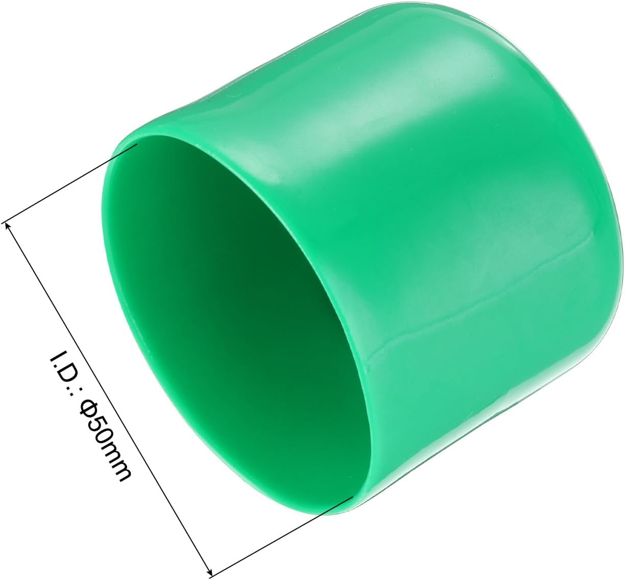 uxcell 20pcs Rubber End Caps 50mm(2 Inch) ID Vinyl PVC Round Tube Bolt Cap Cover Screw Thread