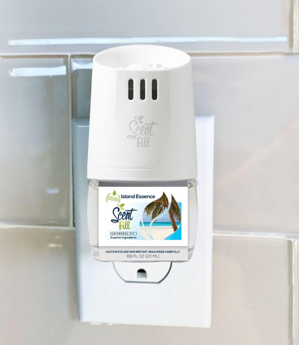 Summer Scent Fill Plug in Air Freshener Kit (Cucumber Melon, Grapefruit Vanilla, Island Essence