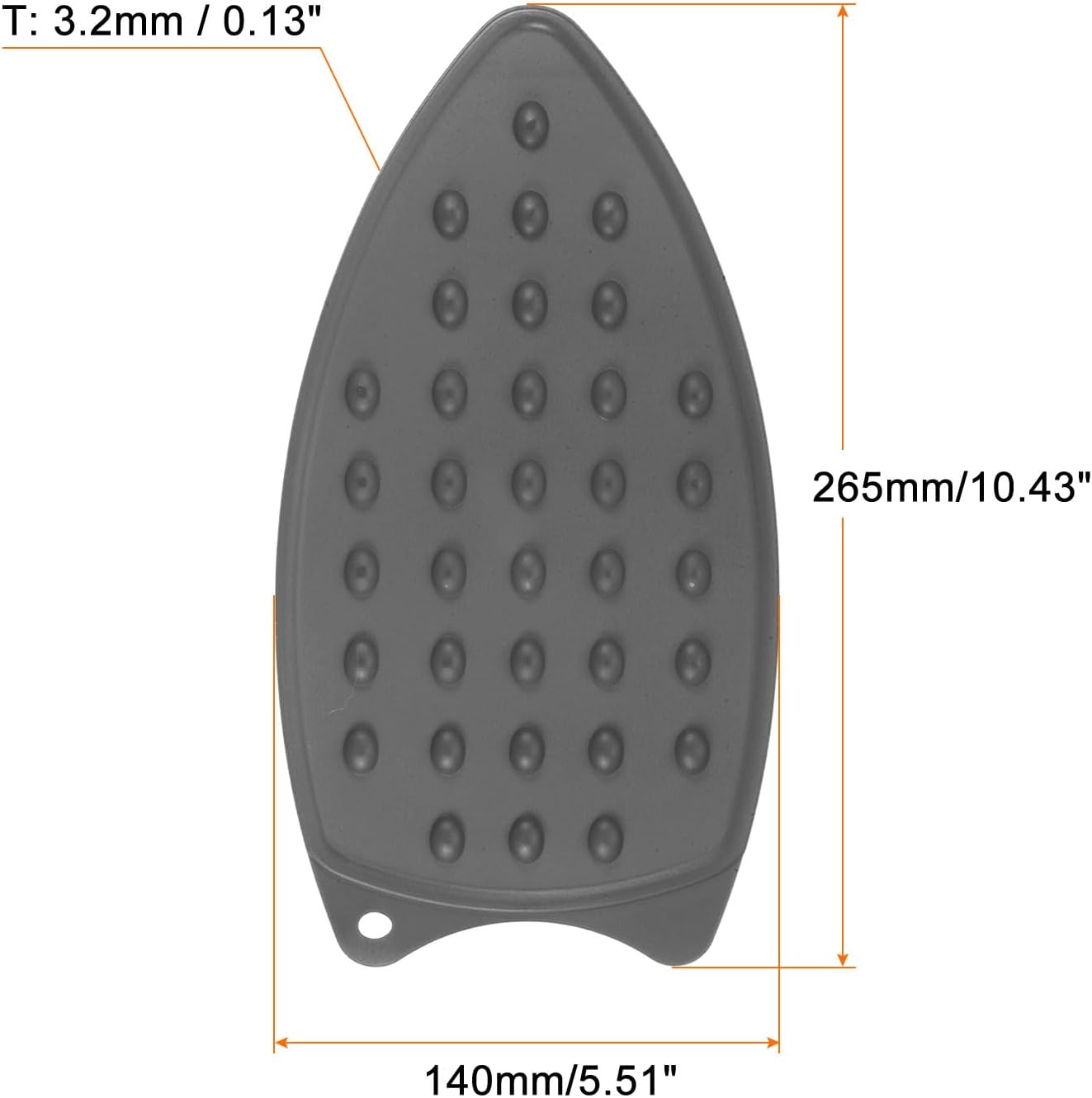HARFINGTON Silicone Iron Rest Pad, Multipurpose Iron Hot Resistant Mat Iron Rest Plate for Ironing