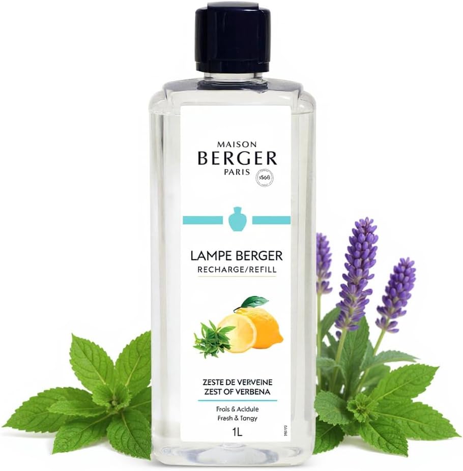 MAISON BERGER - Zest of Verbena - Lampe Berger Fragrance Refill for Home Fragrance Oil Diffuser