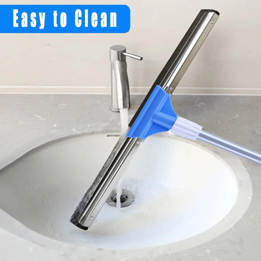 YONILL Floor Squeegee for Concrete Floor - 50" Squeegee Broom with Long Handle for Tile Floor