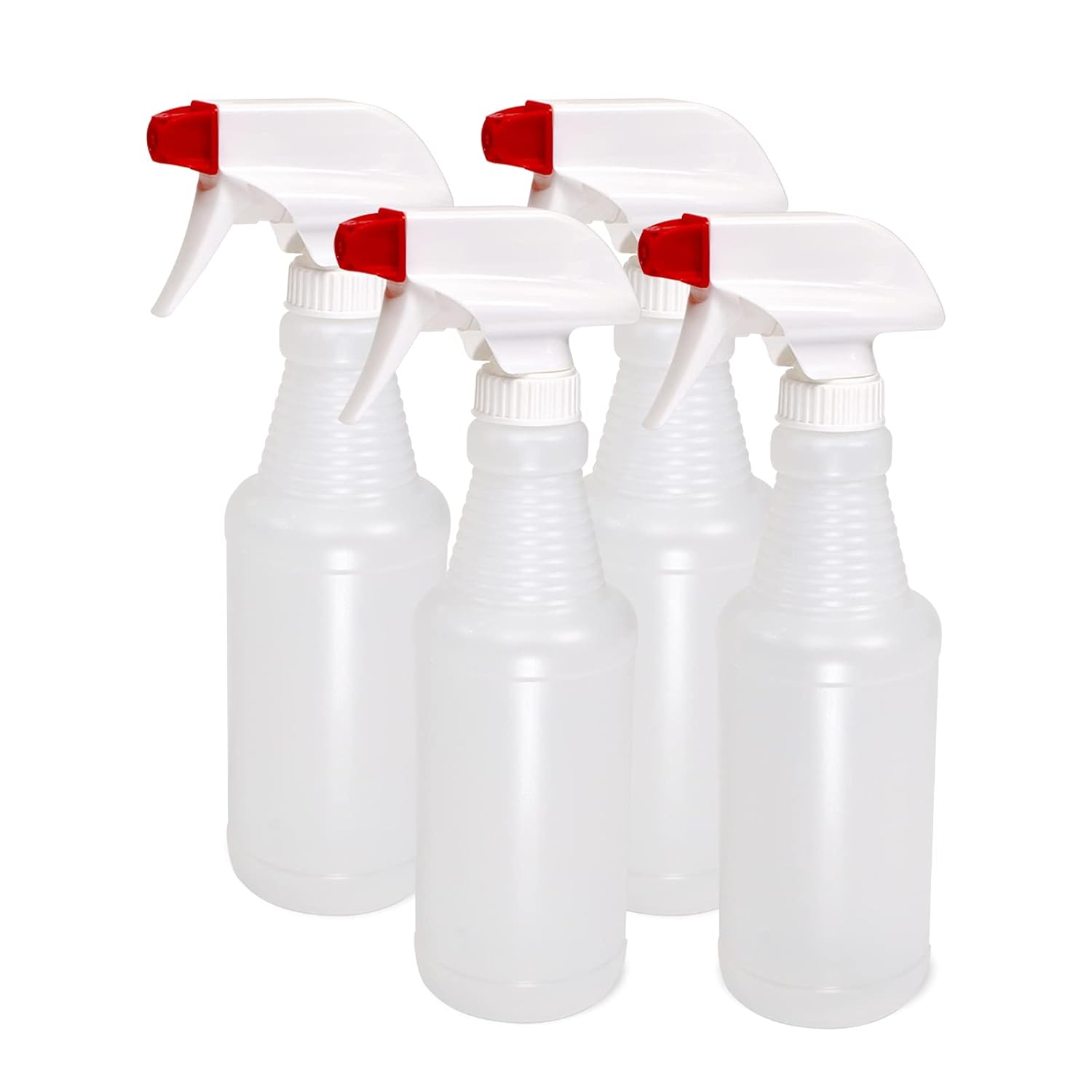 Pinnacle Mercantile Plastic Spray Bottles USA Made 4 Pack 16 oz Leak Proof Empty Refillable