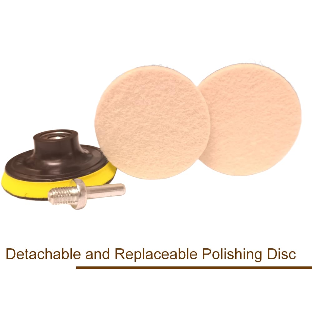 Cerium Oxide Powder,Cerium Oxide Glass Polishing Kit,Felt Polishing Wheel Set for Windscreen and