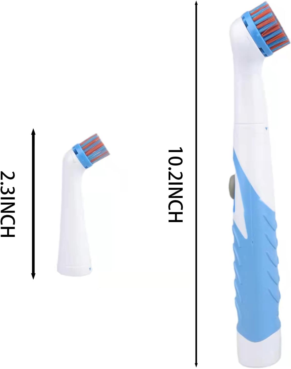 Electric Cleaning Brush with 4 in 1 Multiple Brush Heads, Indoor Household Cordless Motorized Brush