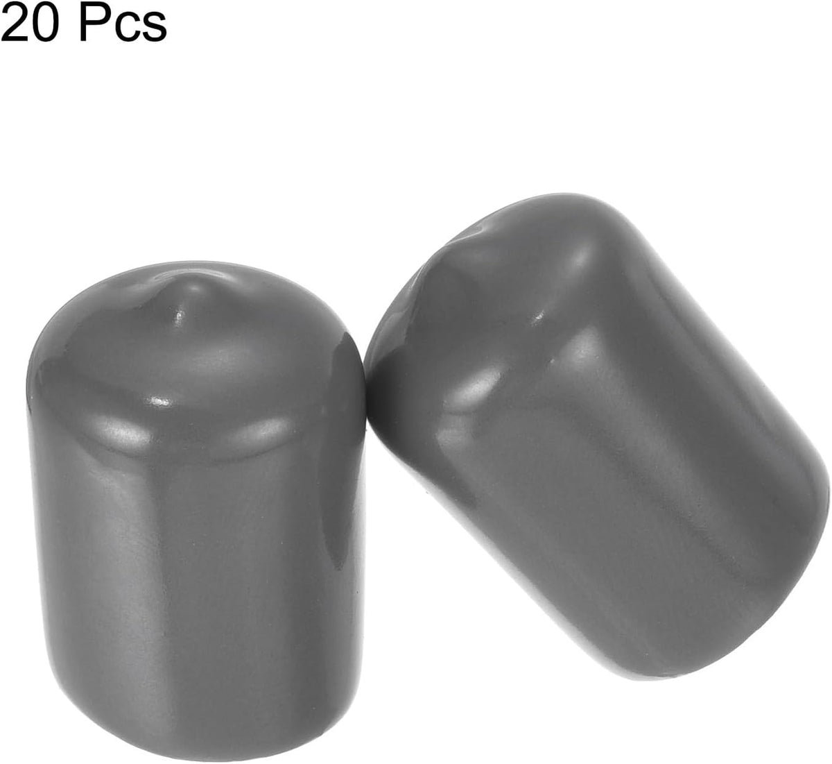 uxcell 20pcs Rubber End Caps 15mm ID Vinyl PVC Round Tube Bolt Cap Cover Screw Thread Protectors
