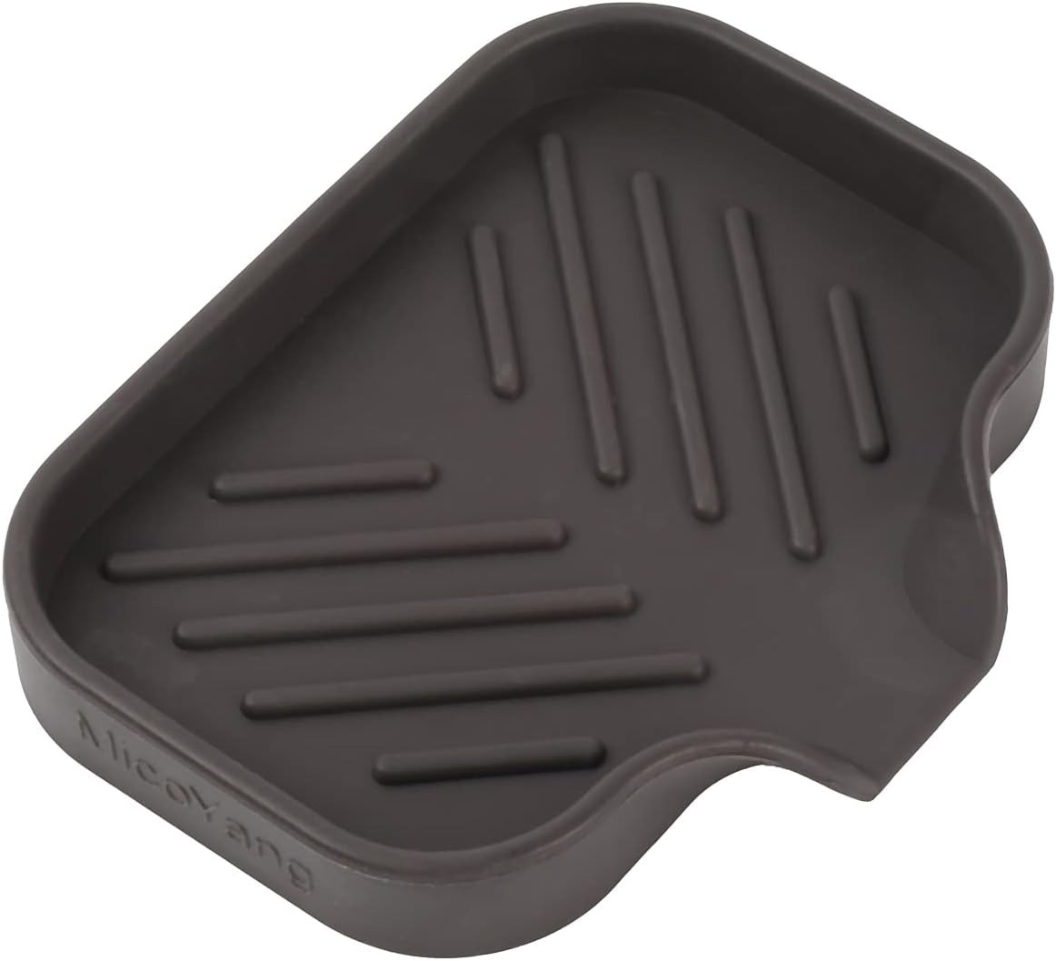 Silicone Bathroom Soap Dishes with Drain Spout-Bathroom and Kitchen Sink Organizer,Sponge