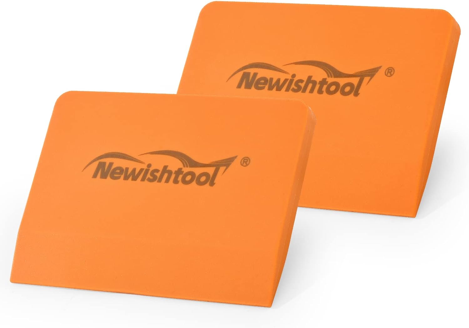 NEWISHTOOL Soft Silicone Small Squeegee for Vinyl, 2 PCS PPF Tools Window Tinting V-Blade Scraper