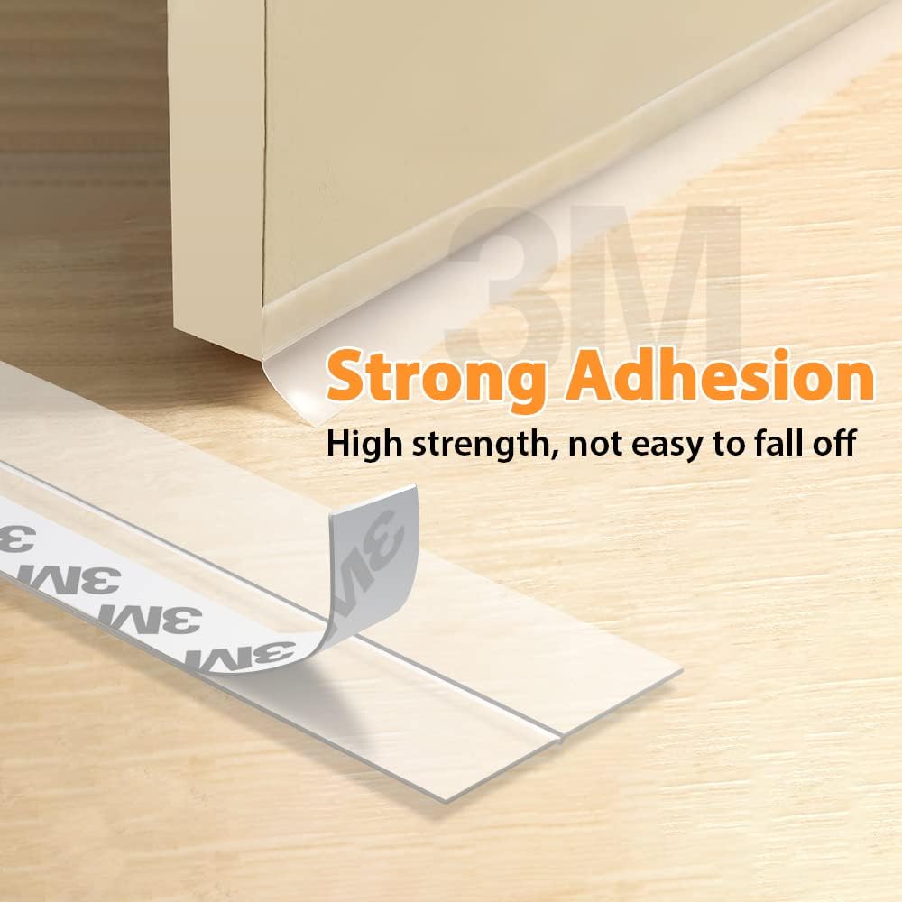 28.9 Ft Door Weather Stripping Door Seal Strip,Silicone Door Draft Stopper,Self Adhesive Shower