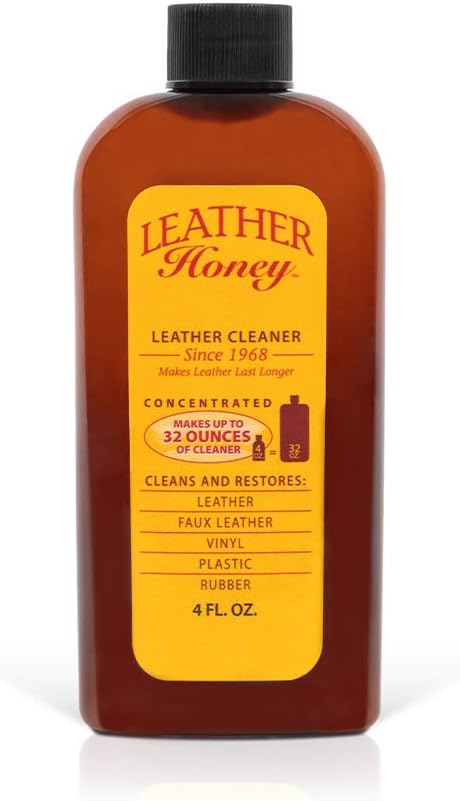 Leather Honey Leather Cleaner: Non-Toxic Leather Care Made in the USA Since 1968. Deep Cleans