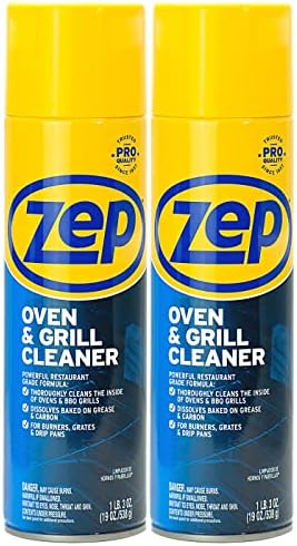 Zep Heavy-Duty Oven and Grill Cleaner - 19 oz (Case of 2) ZUOVGR19 - Dissolves Grease on Contact