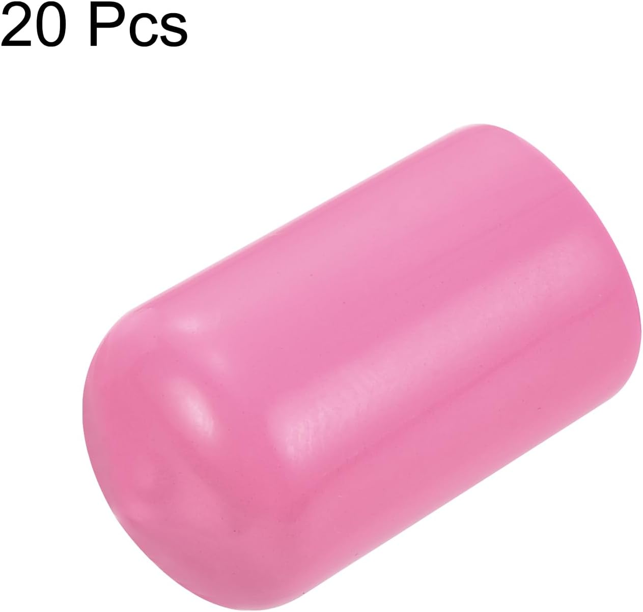 uxcell 20pcs Rubber End Caps 13mm ID Vinyl PVC Round Tube Bolt Cap Cover Screw Thread Protectors