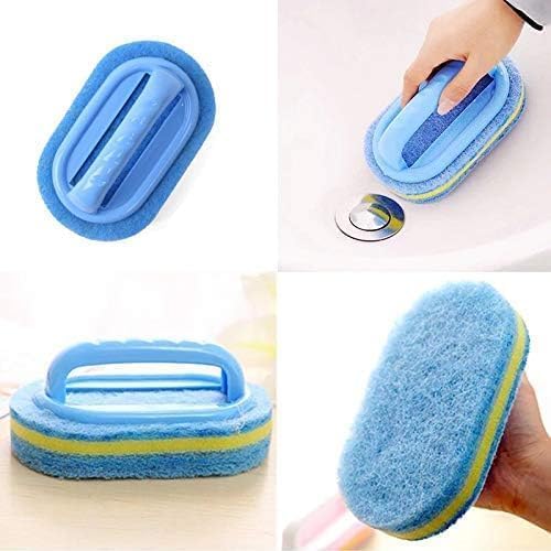 2-Piece Cleaning Brush for Bathroom Kitchen Bathtub Toilet Cleaner All Purpose Shower Sponge