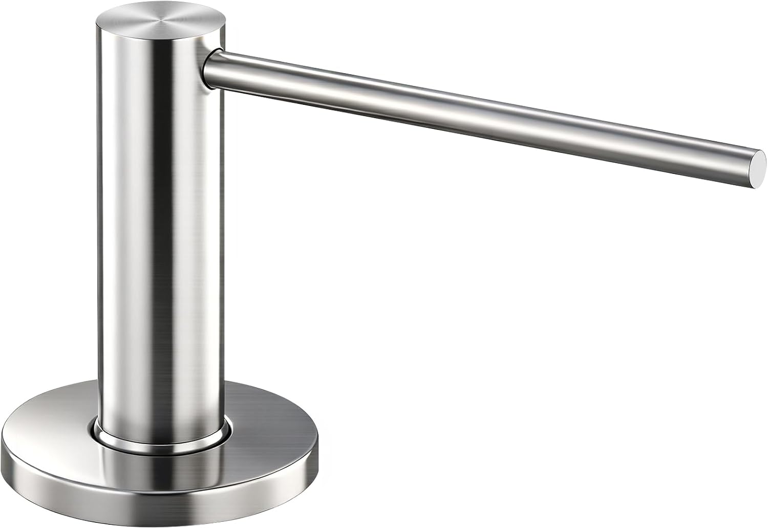 GAPPO Soap Dispenser for Kitchen Sink, Built in Sink Soap Dispenser, Brushed Nickel Stainless Steel