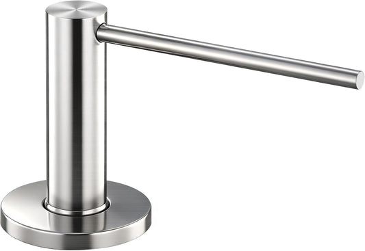 GAPPO Soap Dispenser for Kitchen Sink, Built in Sink Soap Dispenser, Brushed Nickel Stainless Steel