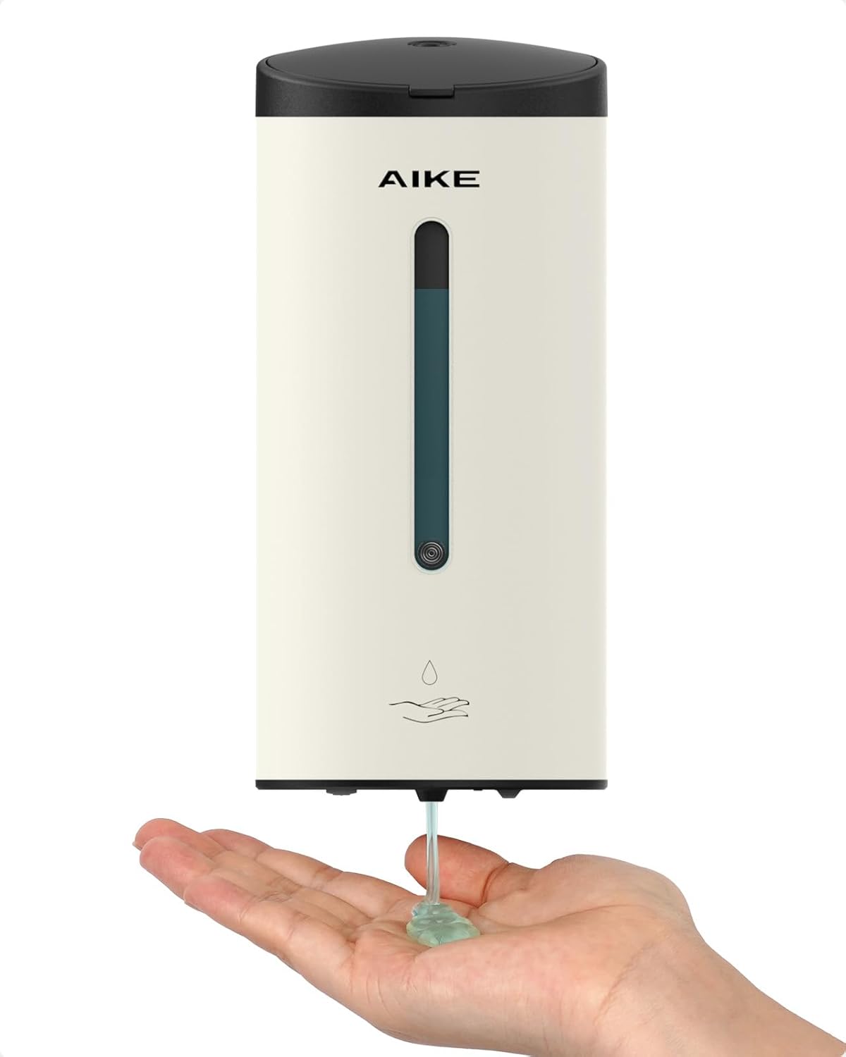 AIKE Automatic Wall Mount Liquid Soap Dispenser, Commercial Stainless Steel with 25oz Large
