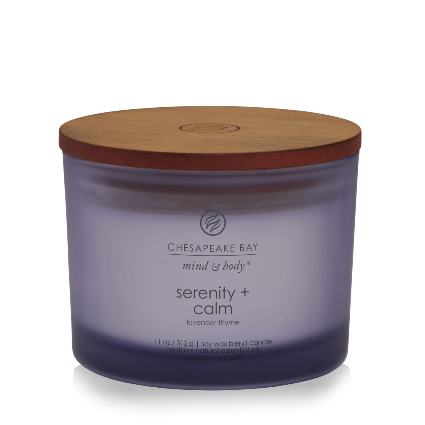 Chesapeake Bay Candle Scented Candle Serenity + Calm (Lavender Thyme) Coffee Table Home Décor
