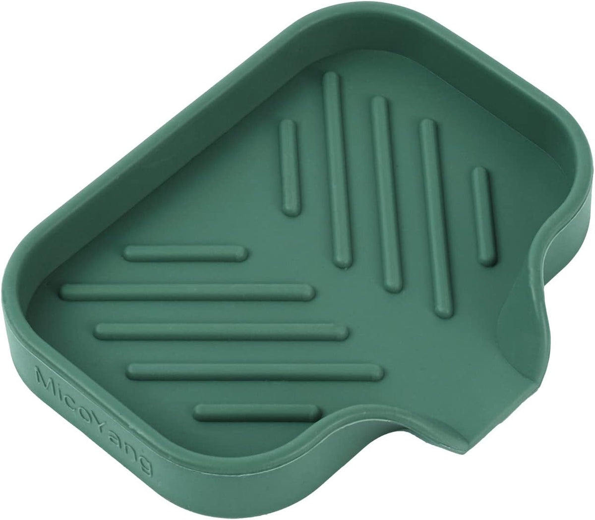 Silicone Bathroom Soap Dishes with Drain Spout-Bathroom and Kitchen Sink Organizer,Sponge