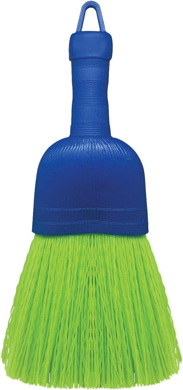 LOLA Whisk Broom, Hand Brush, Durable Bristles, Whisks Away Dirt & Debris, Compact, Hang Hole for