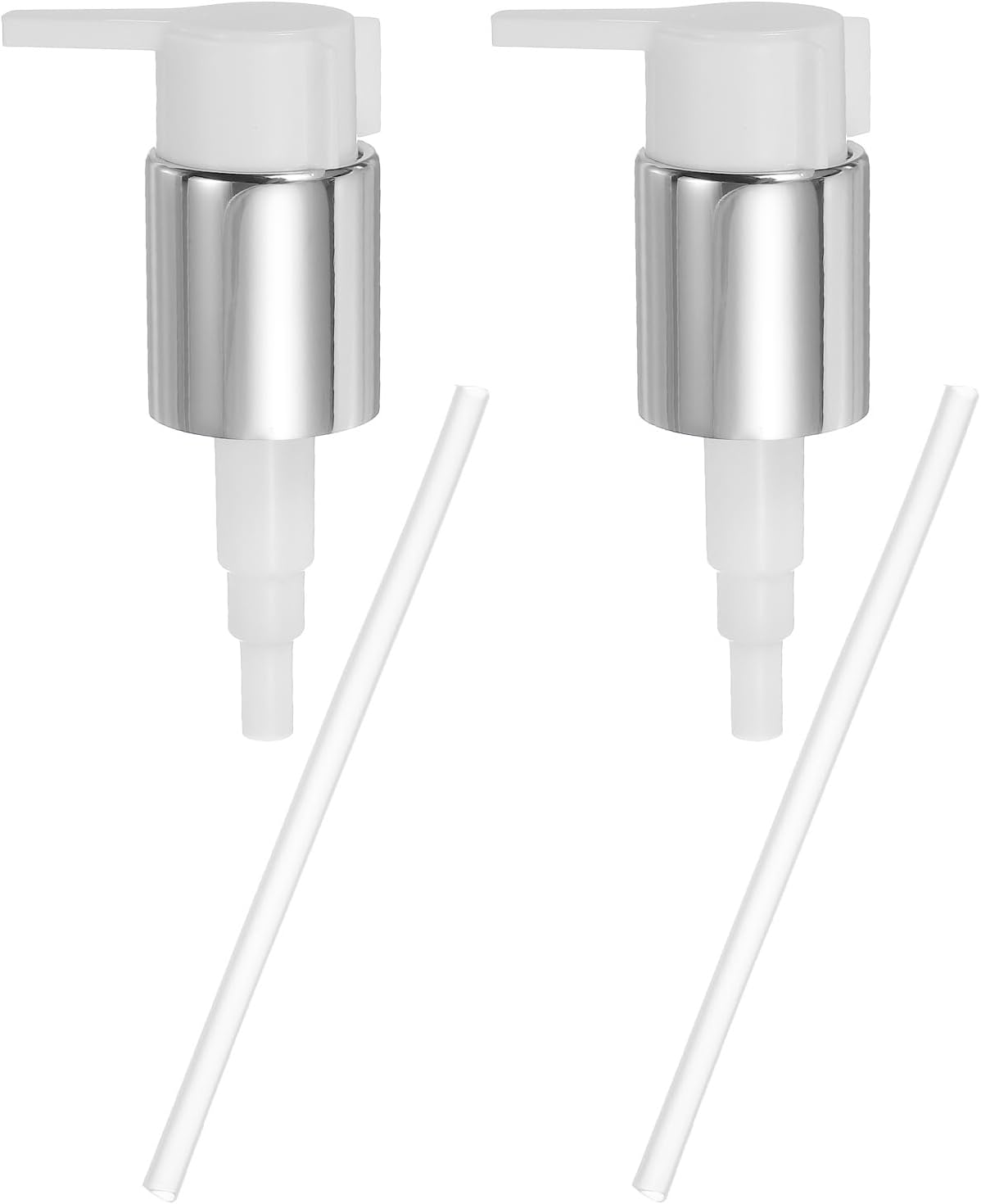 uxcell 2 Pcs Soap Dispenser Pump Heads, Hand Soap Dispensers Top Pumps Replacement Clip-on Pumphead