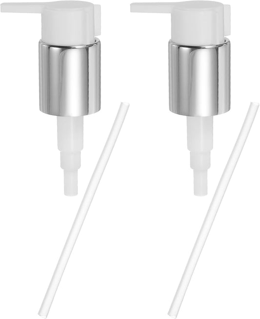 uxcell 2 Pcs Soap Dispenser Pump Heads, Hand Soap Dispensers Top Pumps Replacement Clip-on Pumphead