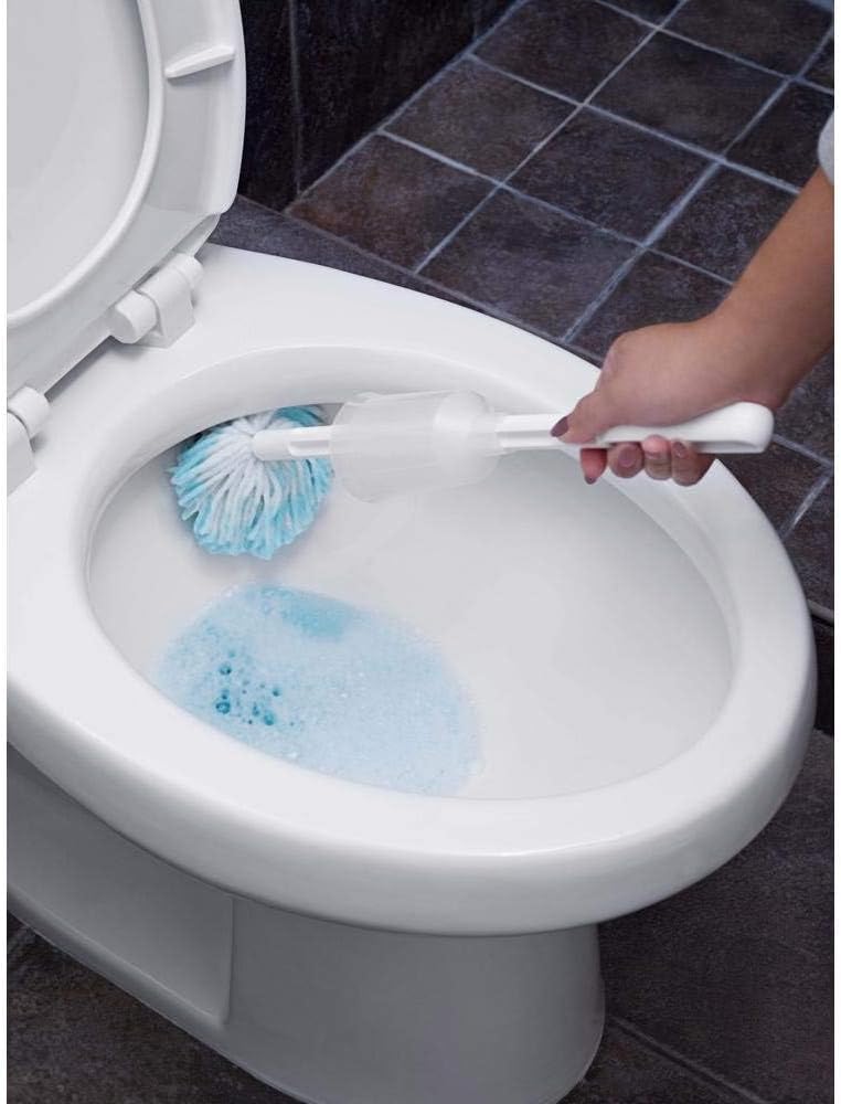Fuller Brush Toilet Bowl Cleaner Brush – Antimicrobial Toilet Swab with Soft Non-Scratch Head, Long