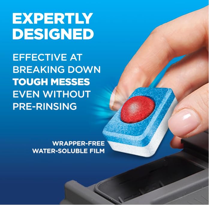 Finish Powerball Dishwasher Pods, Dishwasher Tablets Plastic Free, Fresh Scent, 94 Count