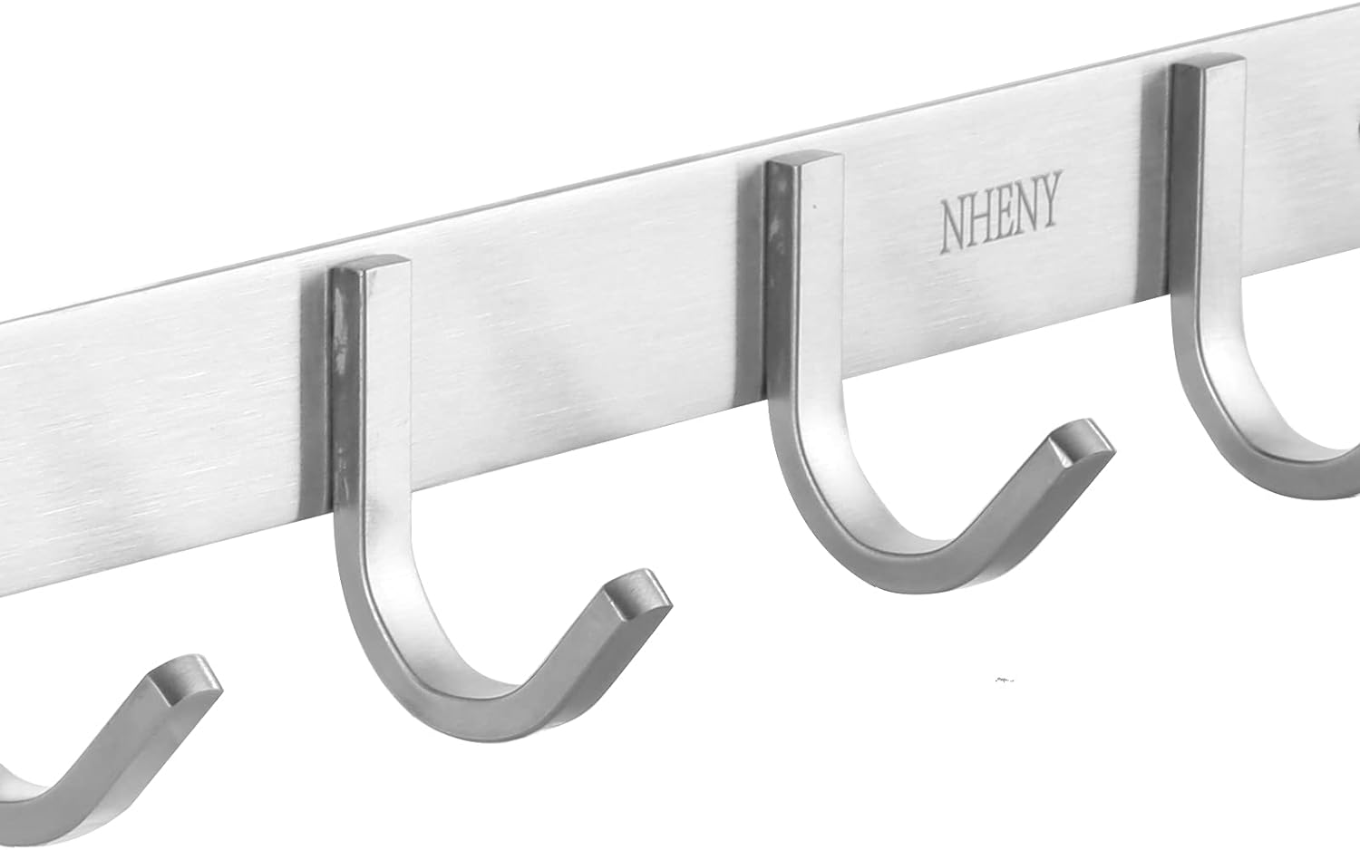 Coat Hook Wall Mount Towel Rack with 6 Hooks Hanger for Hanging Clothes, Bags, Keys, and Towels