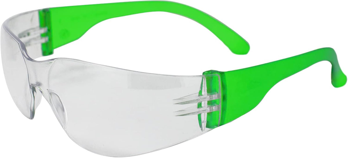BISON LIFE Safety Glasses - Scratch Resistant Wrap Around Eyewear, Polycarbonate ANSI Z87.1 Impact