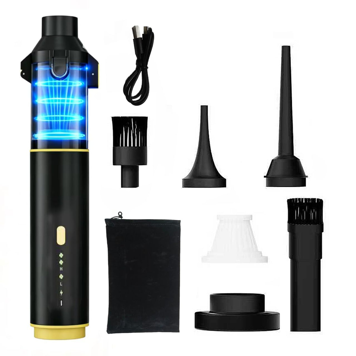 Cros 4-in-1 Mini Cordless Vacuum Cleaner, 21kPa Powerful Suction, Portable Handheld Vacuum for Car