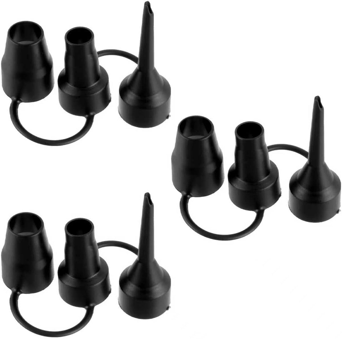 Air Pump Replacement Nozzles, 3 Set Replacement Nozzles, 3 Sizes Air Pump Attachments for