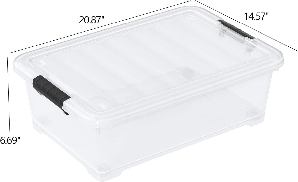 20L Under Bed Storage Containers, Closet Organizers and Storage Bins, Under Bed Storage Box with