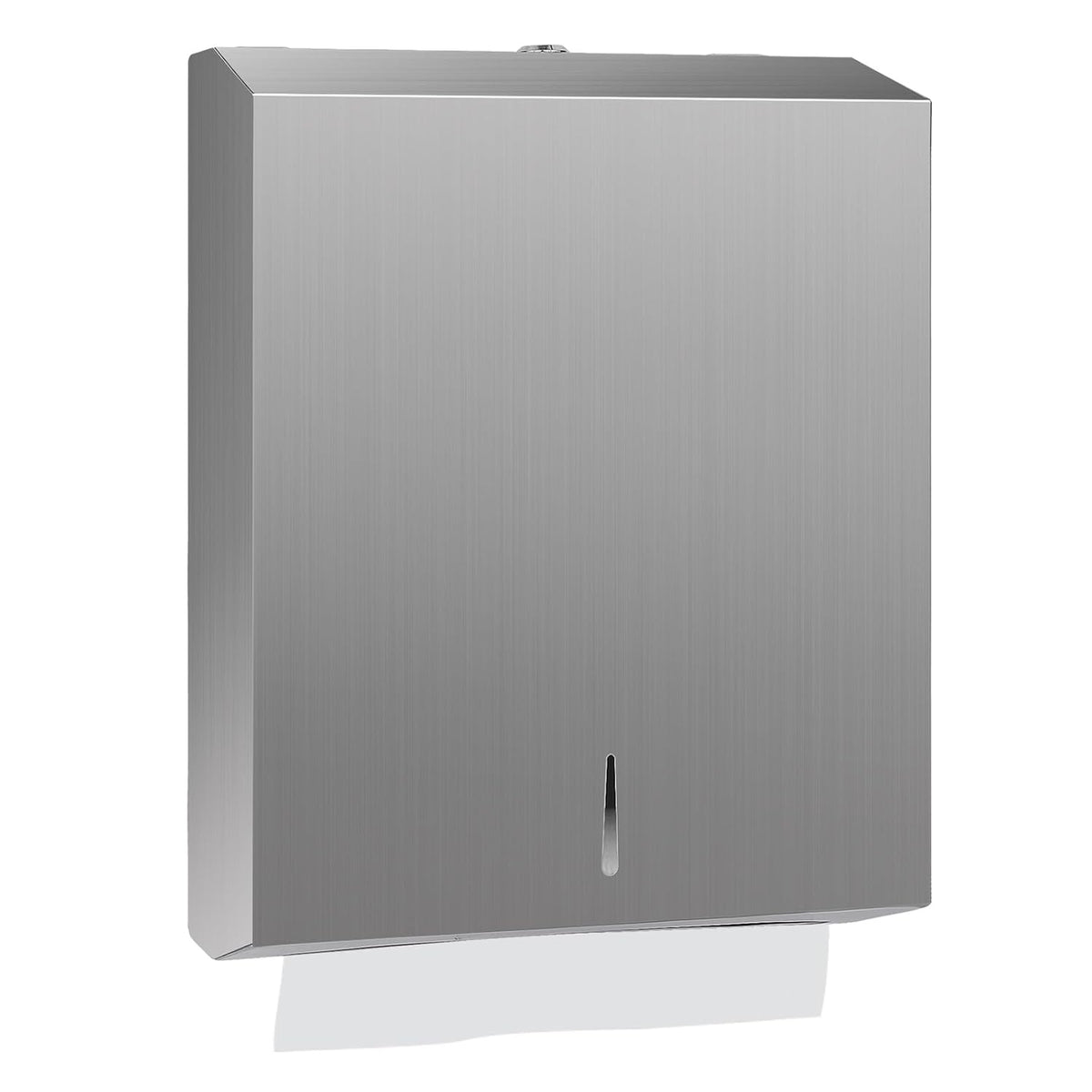 Paper Towel Dispenser Wall Mount, Brushed Stainless Steel Commercial Paper Towel Holder with Lock