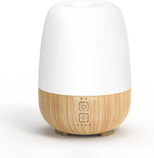 150ML Cordless Essential Oil Diffuser, Built-in 6000mAH Rechargeable Battery, 7-Hour Runtime, 7 LED