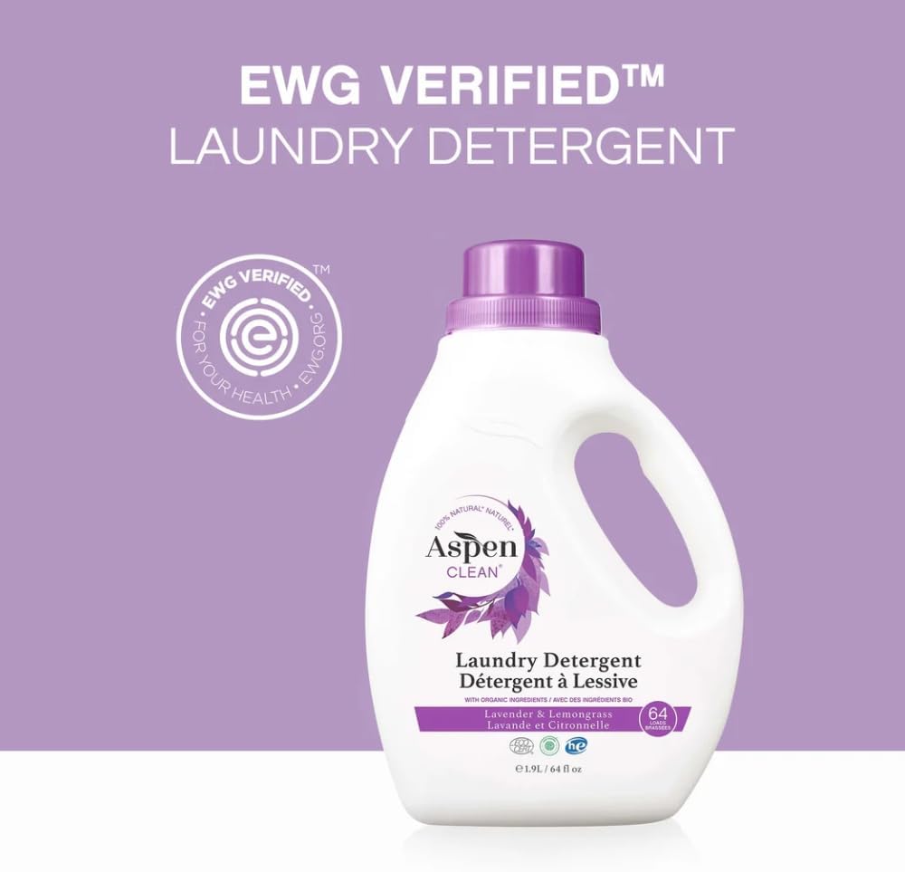 Natural Laundry Detergent Lavender & Lemongrass - 100% Natural, Organic, HE Liquid Laundry