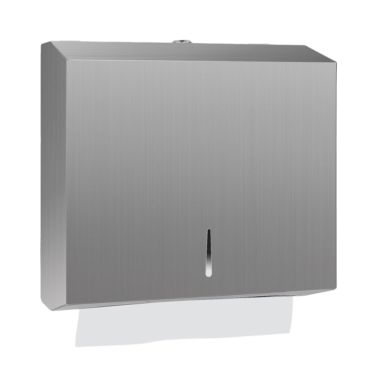 Paper Towel Dispenser Wall Mount, Brushed Stainless Steel Commercial Paper Towel Holder with Lock