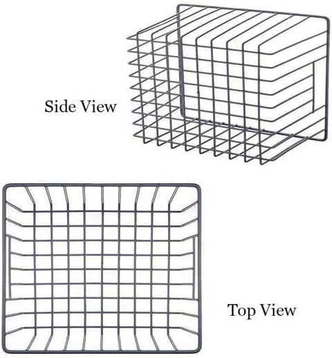 Slideep Wire Metal Basket Bin Storage Baskets Modern Farmhouse Food, Vegetable, Shampoo, Clothes